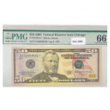 2004 Star $50 Fed Reserve Note PMG GEM UNC 66