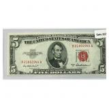 1953 A $5 Legal Tender Note
