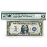 1934 $1 Silver Cert. PMG Ch UNC 63