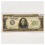 1934 $500 Five Hundred Dollar Fed. Reserve Note