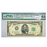1950 D $5 Fed Reserve Note PMG Ch UNC 64