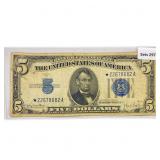 1934 D Star $5 Silver Cert.