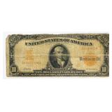 1907 $10 Gold Certificate Circulated