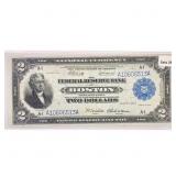 1918 LG Bank of Boston, MA $2 Fed Reserve Note