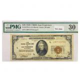 1929 Bank of San Francisco, CA $20 Fed Reserve