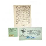 1786 Rhode Island 9 Pence Note UNC
