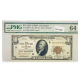1929 Bank of Cleveland, OH $10 Legal Tender Note