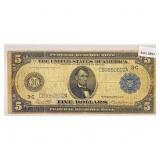 1914 LG $5 Fed Reserve Note