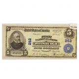 1918 LG Bank of Pittsburgh, PA $5 Legal Tender