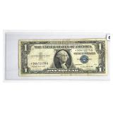 1957 A $1 Silver Certificate LIGHLTY CIRC
