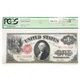 1917 LG $1 Legal Tender Note PCGS CH AU 55
