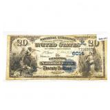 1901 LG Chariton Bank, IA $20 Twenty Dollar Legal