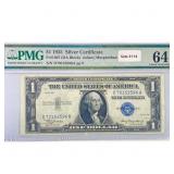 1935 $1 Silver Cert. PMG Ch UNC 64