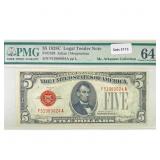 1928 C $5 Legal Tender Note PMG Ch UNC 64