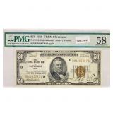1929 Bank of Cleveland, OH $50 Legal Tender Note