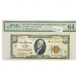 1929 Bank of St. Louis, MI $10 legal Tender Note