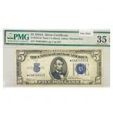 1934 A Star $5 Silver Cert. PMG Ch VF 35