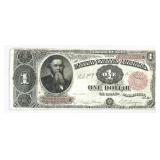1891 $1 Treasury Note NEARLY UNC