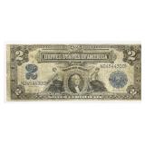 1890 LG $2 Silver Certificate CIRCULATED