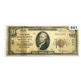 1929 $10 Mt. Joy, PA National Bank Note