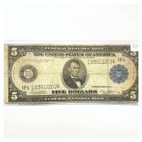 1914 LG $5 Fed. Reserve Note