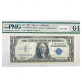 1935 $1 Silver Cert. PMG Ch UNC 64