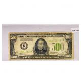 1934 $500 Fed Reserve Note
