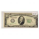 1934 A $10 Fed Reserve Note