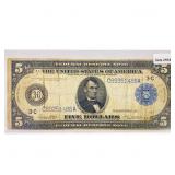 1914 LG $5 Fed Reserve Note