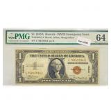 1935 A Hawaii WW2 $1 Legal Tender Note PMG Ch UNC