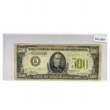 1934 $500 Fed Reserve Note