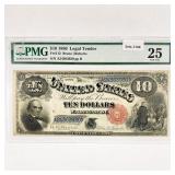 1880 $10 Ten Dollar Legal Tender Note PMG 25