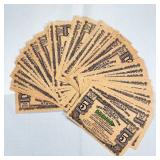 (50) 1900's Wrigely's 5 Share Coupons