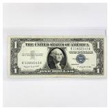 1957 A $1 Silver Certificate LIGHLTY CIRCULATED