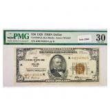 1929 Bank of Dallas, TX $50 Legal Tender Note PMG