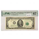 1950 C $100 Fed Reserve Note PMG Superb GEM UNC67