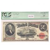1917 LG $2 Legal Tender Note PCGS VF25