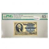 1893 Chicago, IL Columbian Expo Ticket PMG GEM