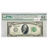 1928 B $10 Fed Reserve Note PMG Ch UNC 63