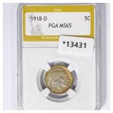 1918-D Buffalo Nickel PGA MS65 1918-D Buffalo Nickel PGA MS65