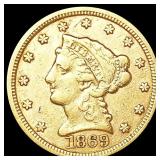1869-S $2.50 Gold Quarter Eagle LIGHTLY 1869-S $2.50 Gold Quarter Eagle LIGHTLY