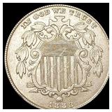 1883 Shield Nickel CLOSELY UNCIRCULATED 1883 Shield Nickel CLOSELY UNCIRCULATED