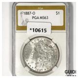 1887-O Morgan Silver Dollar PGA MS63 1887-O Morgan Silver Dollar PGA MS63