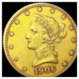 1906-S $10 Gold Eagle CLOSELY UNCIRCULATED 1906-S $10 Gold Eagle CLOSELY UNCIRCULATED