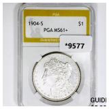 1904-S Morgan Silver Dollar PGA MS61+ 1904-S Morgan Silver Dollar PGA MS61+