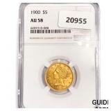 1900 $5 Gold Half Eagle NGC AU58 1900 $5 Gold Half Eagle NGC AU58