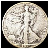 1921-S Walking Liberty Half Dollar NICELY 1921-S Walking Liberty Half Dollar NICELY