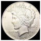 1934-D Silver Peace Dollar NEARLY UNCIRCULATED 1934-D Silver Peace Dollar NEARLY UNCIRCULATED
