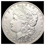 1891-CC Morgan Silver Dollar CLOSELY UNCIRCULATED 1891-CC Morgan Silver Dollar CLOSELY UNCIRCULATED