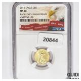 2016 $5 1/10oz American Gold Eagle NGC MS70 2016 $5 1/10oz American Gold Eagle NGC MS70